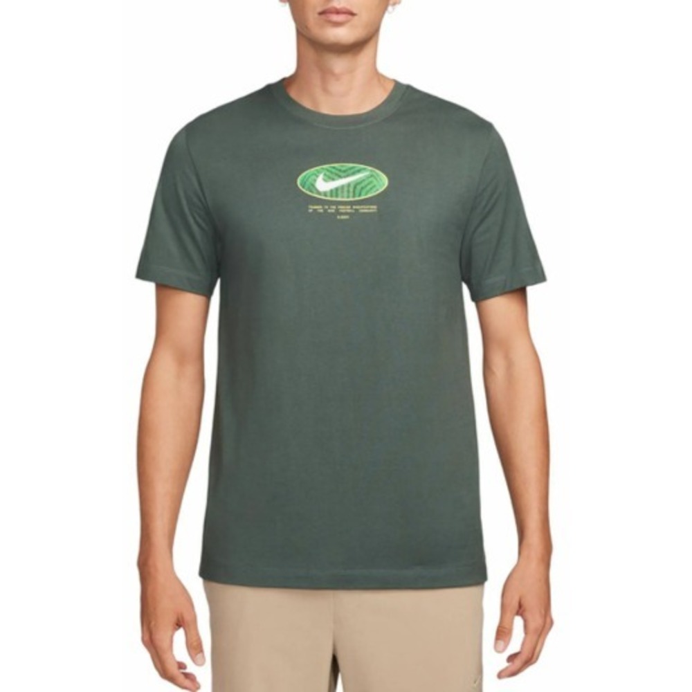 Nike® (Men's 2XL) Pitch Precision™ Soccer‎ Graphic T-Shirt in Dark Green